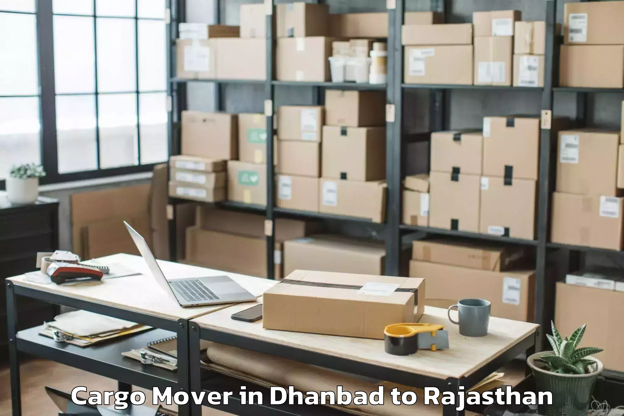 Easy Dhanbad to Parbatsar Cargo Mover Booking